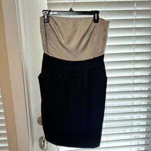 Banana Republic Black and Gray Mini Dress
